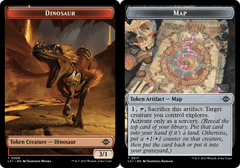 Dinosaur (0009) // Map (0017) Double-Sided Token - Foil